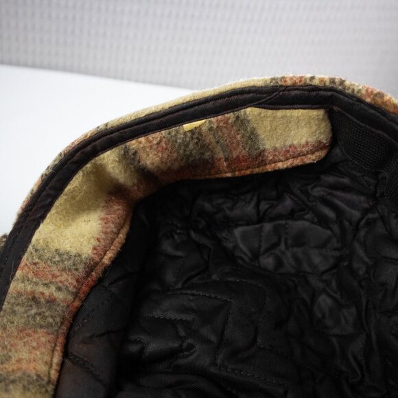 Wool Plain Tweed Hunting Insulated Hat Vintage 1980's - Picture 8 of 8